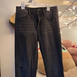 DRIFTWOOD Women’s Dark Grey Embroidered Jeans